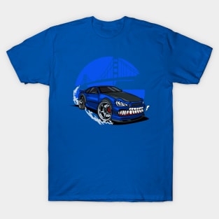 Monster blue drift car T-Shirt